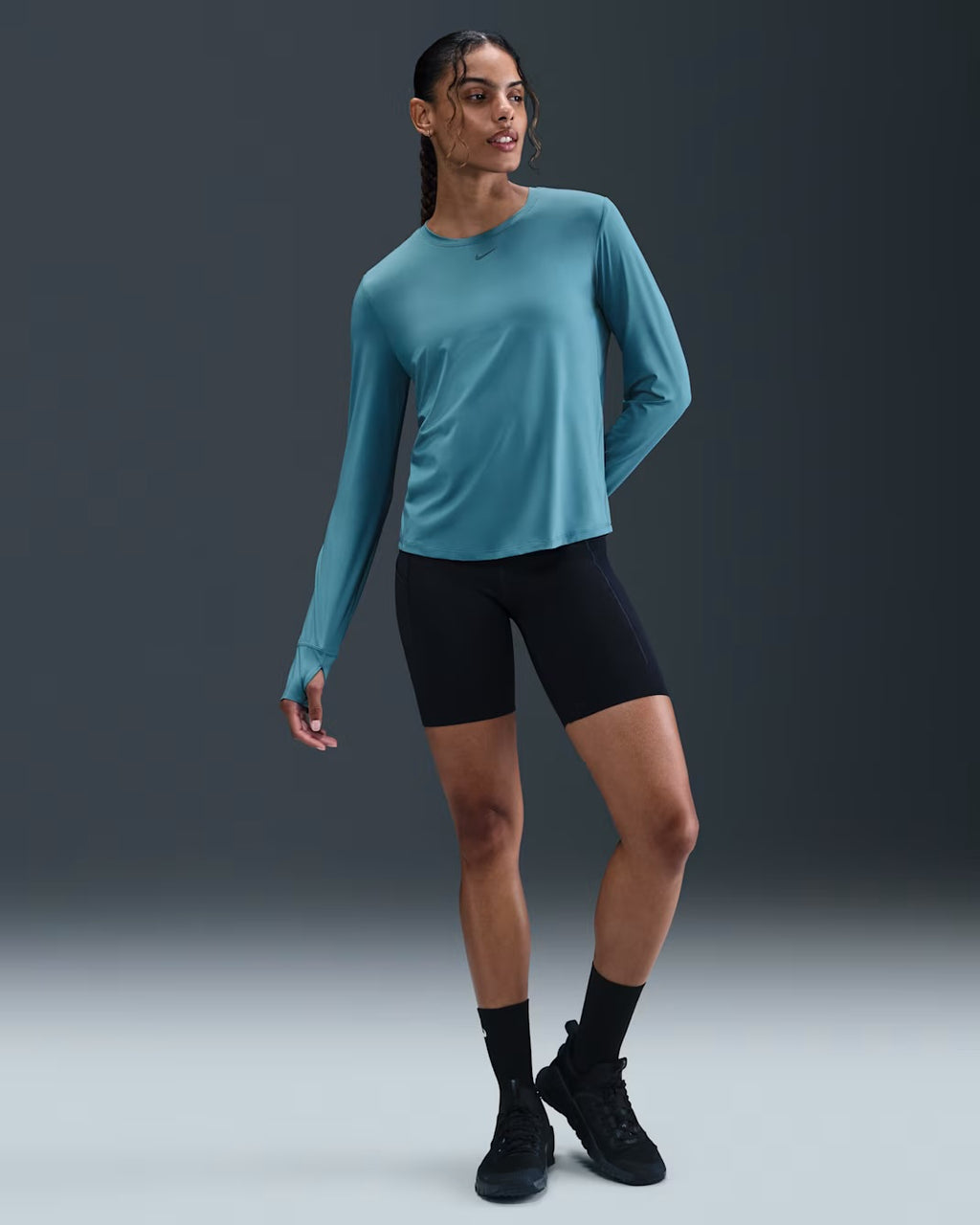 Nike Dri-FIT One Classic Long Sleeve - Smoky Blue