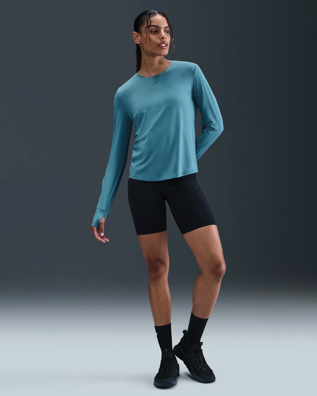 Nike Dri-FIT One Classic Long Sleeve - Smoky Blue