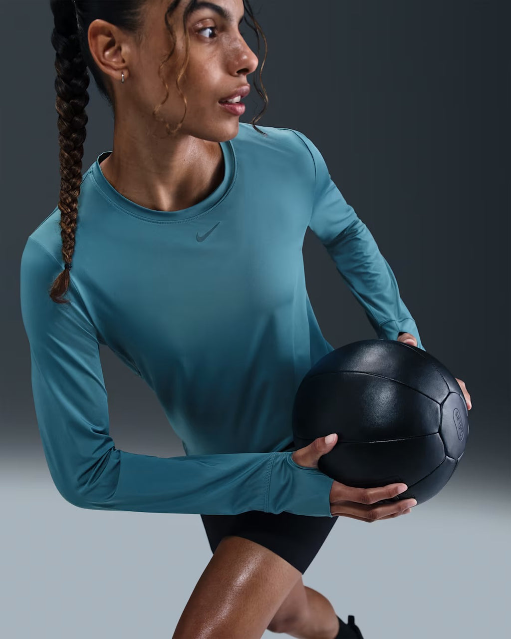 Nike Dri-FIT One Classic Long Sleeve - Smoky Blue