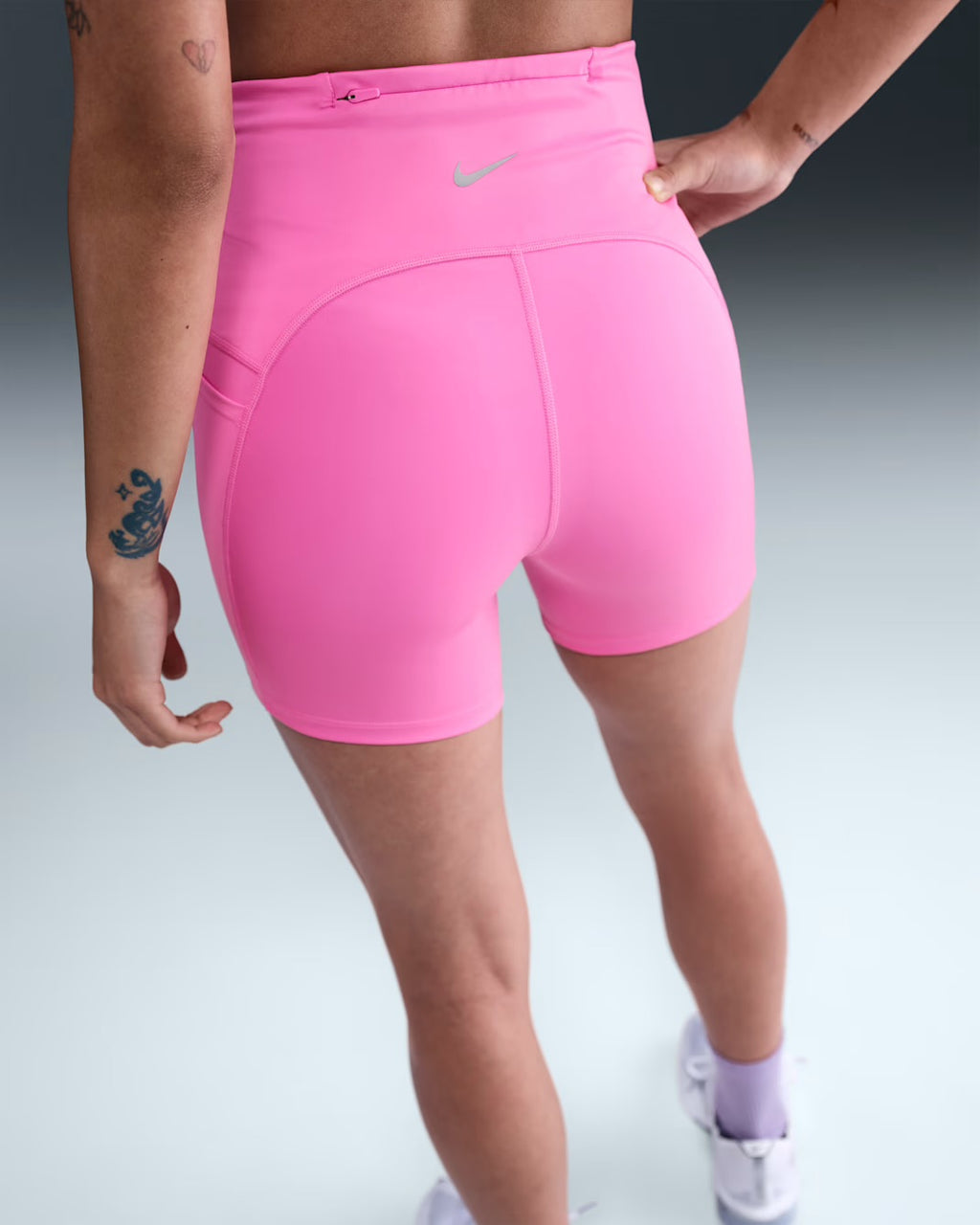 Nike Swift High-Waisted Shorts with Pockets 4-inch Women's Running Tights - Playful Pink