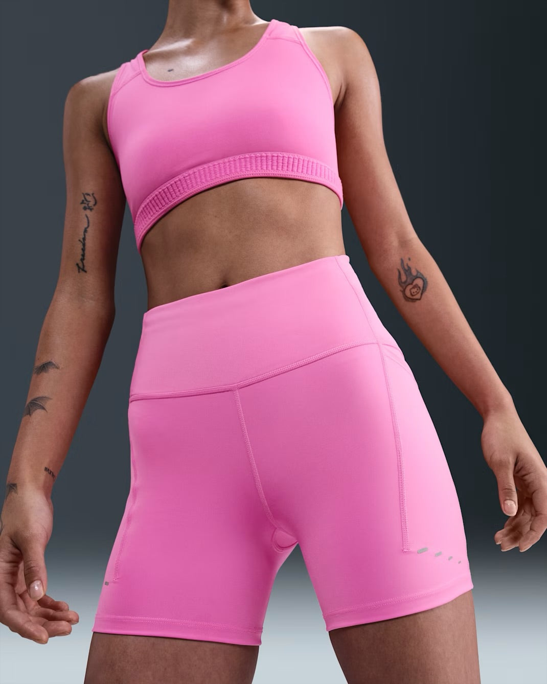 Nike Swift High-Waisted Shorts with Pockets 4-inch Women's Running Tights - Playful Pink