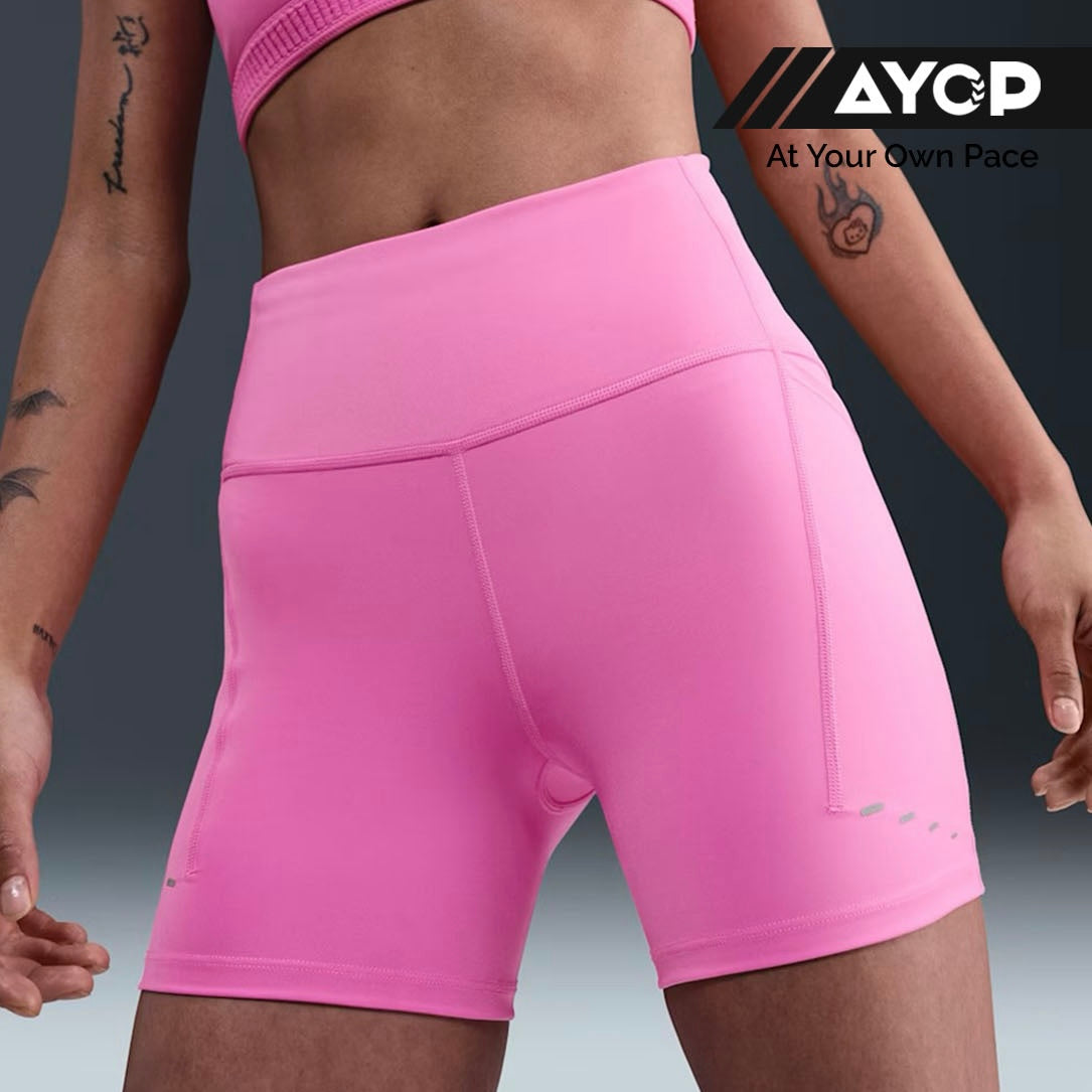 Nike Swift High-Waisted Shorts with Pockets 4-inch Women's Running Tights - Playful Pink