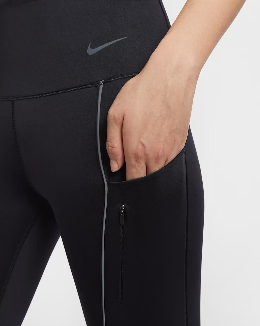 Nike Go High-Waisted 7/8 with Pockets Women's Running Leggings - Black