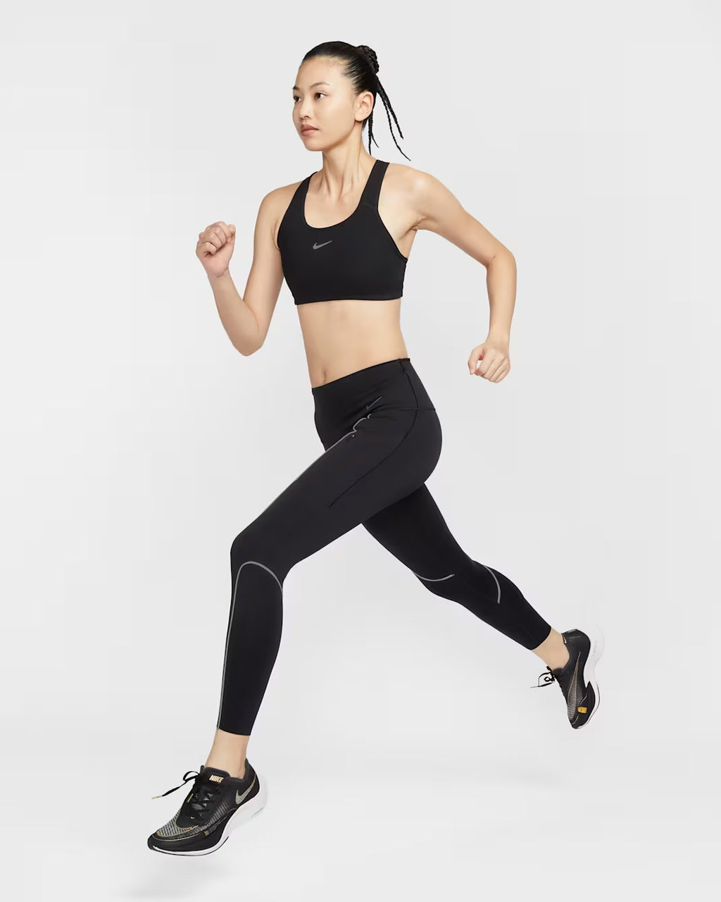 Nike Go High-Waisted 7/8 with Pockets Women's Running Leggings - Black