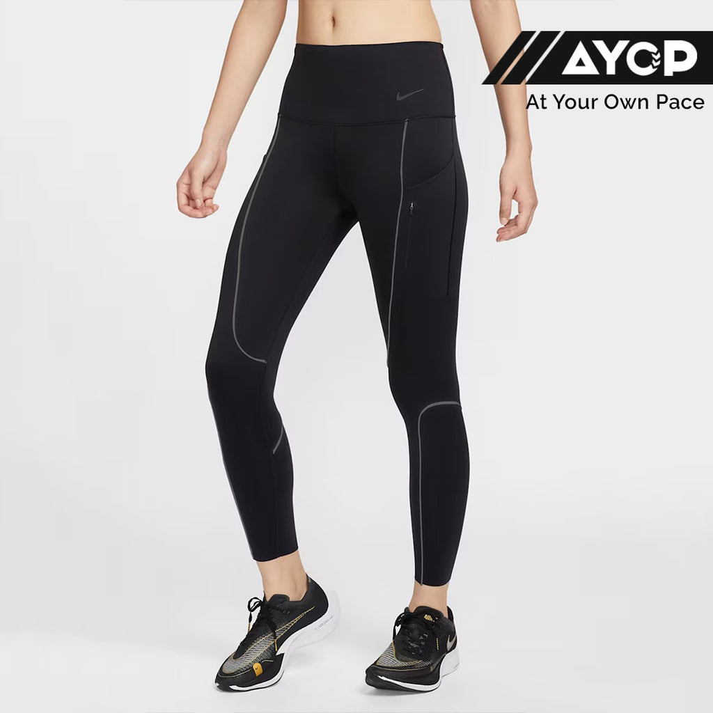Nike Go High-Waisted 7/8 with Pockets Women's Running Leggings - Black