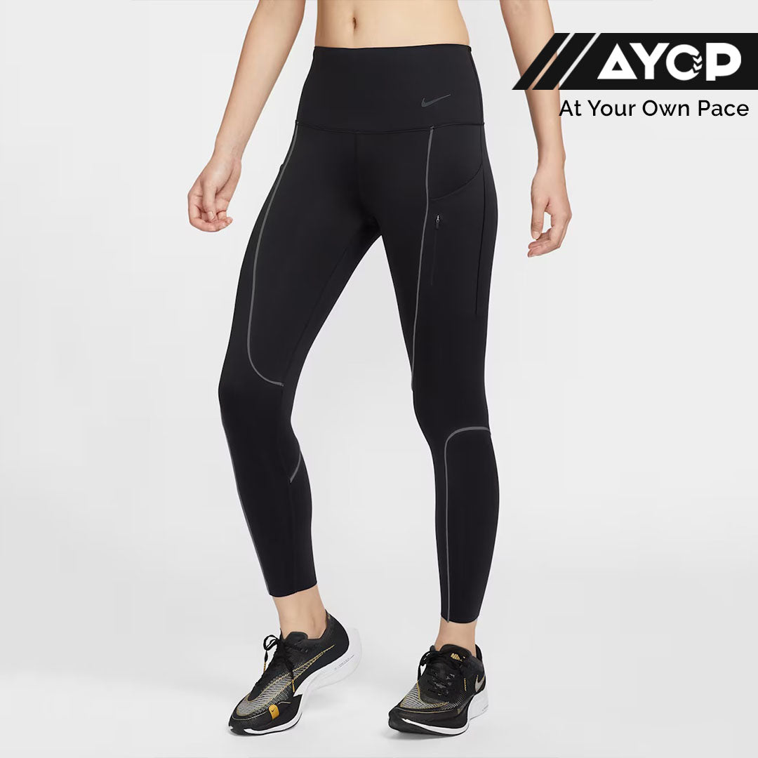 Nike Go High-Waisted 7/8 with Pockets Women's Running Leggings - Black