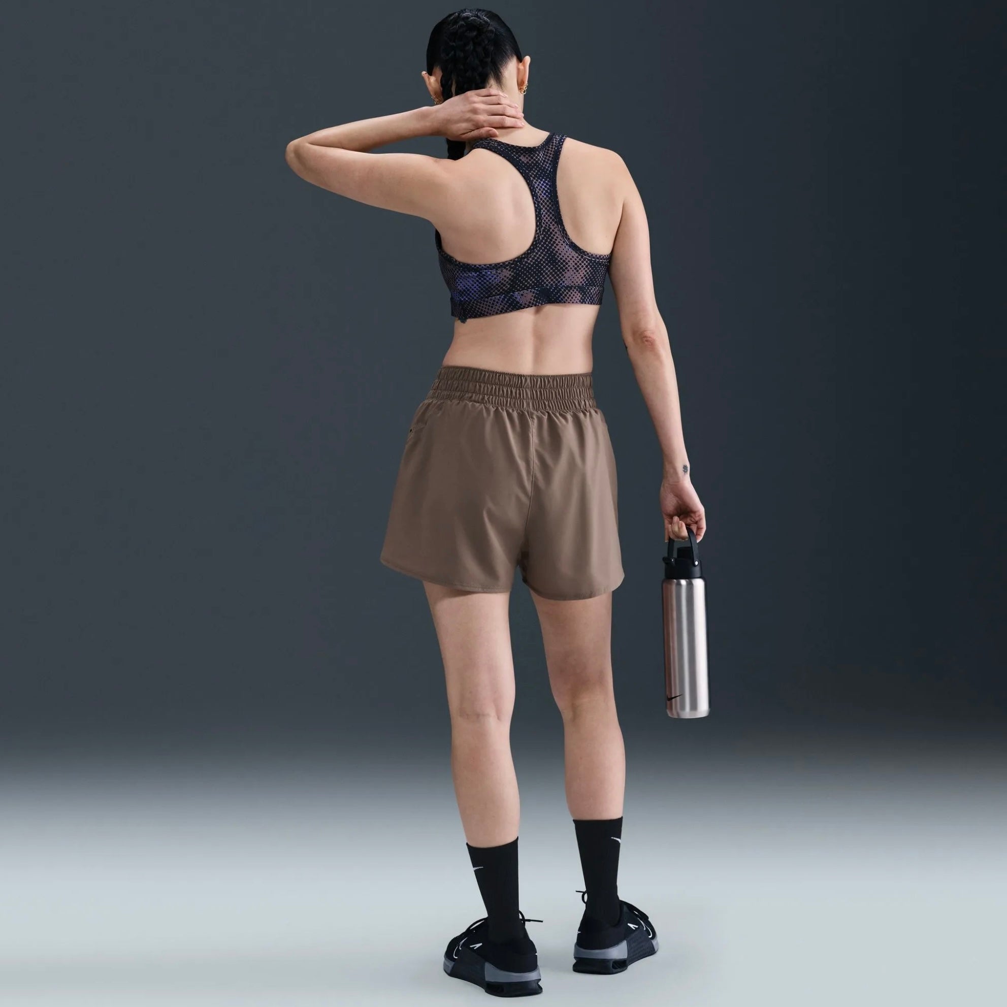 Nike One Dri-FIT 2-in-1 Women’s Running Shorts - Mink Brown