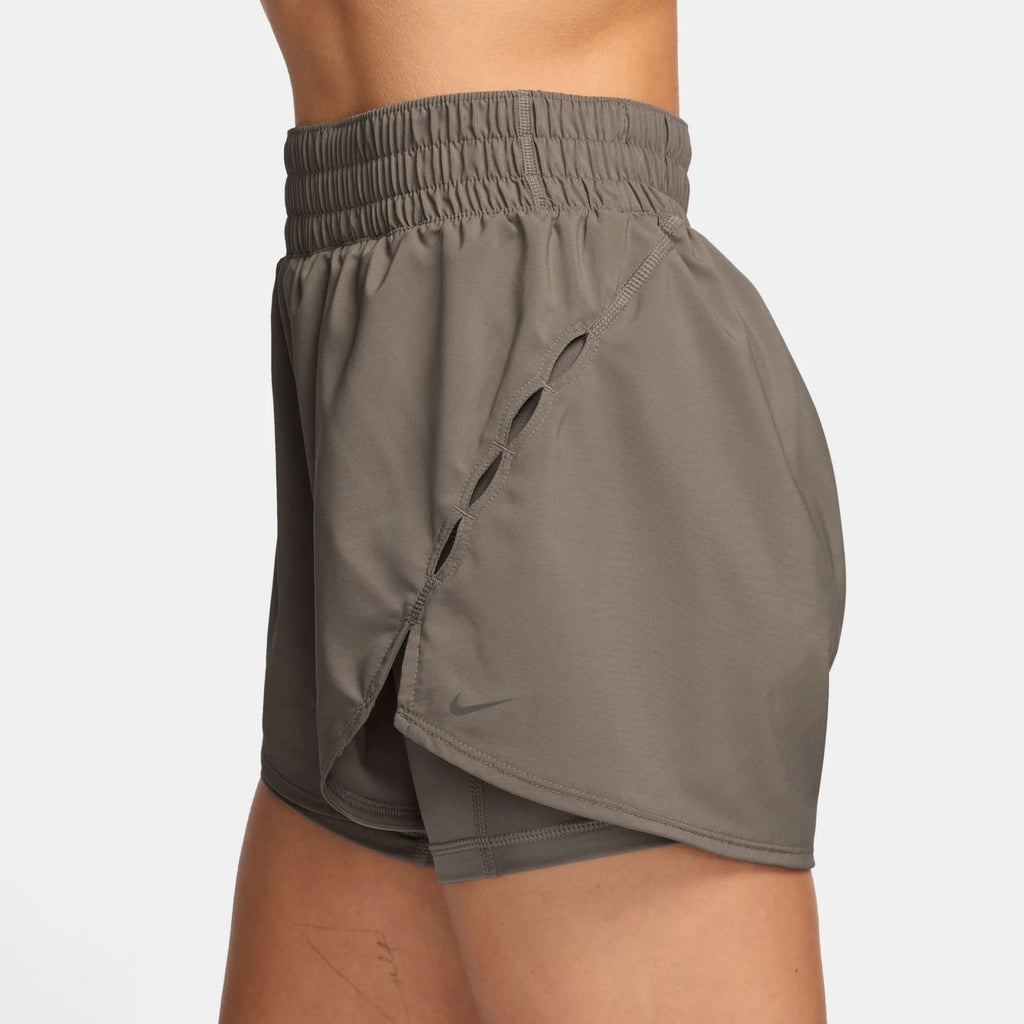 Nike One Dri-FIT 2-in-1 Women’s Running Shorts - Mink Brown