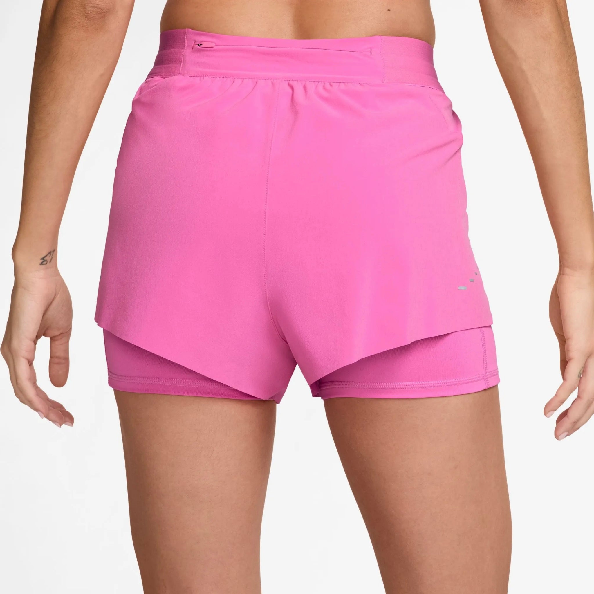 Nike Swift Dri-FIT Mid-Rise 2-in-1 Women's Running Shorts - Playful Pink