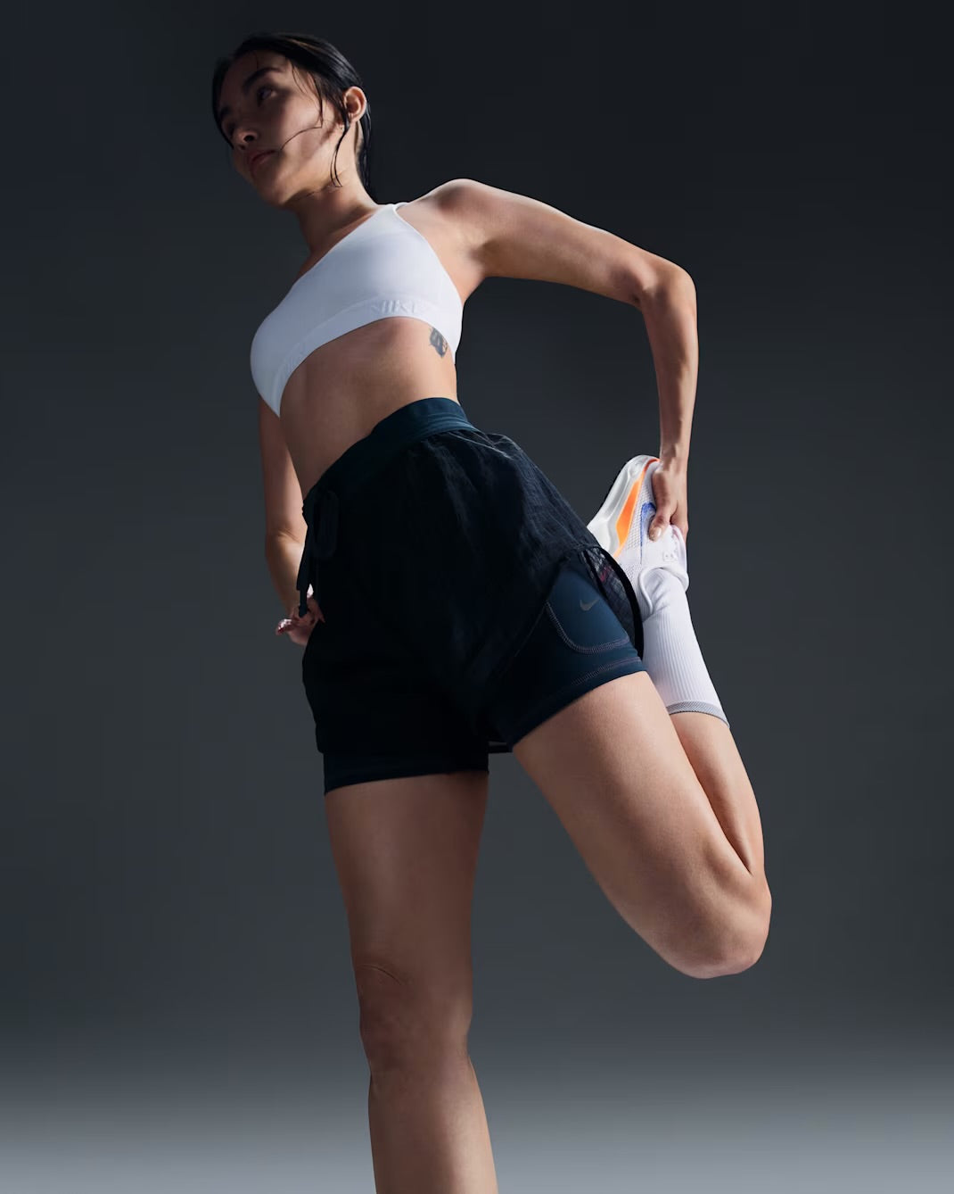 Nike Running Division Mid-Rise 2-in-1 3-inch Women’s Running Shorts - Armory Navy