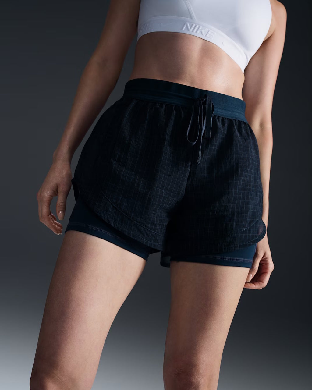 Nike Running Division Mid-Rise 2-in-1 3-inch Women’s Running Shorts - Armory Navy