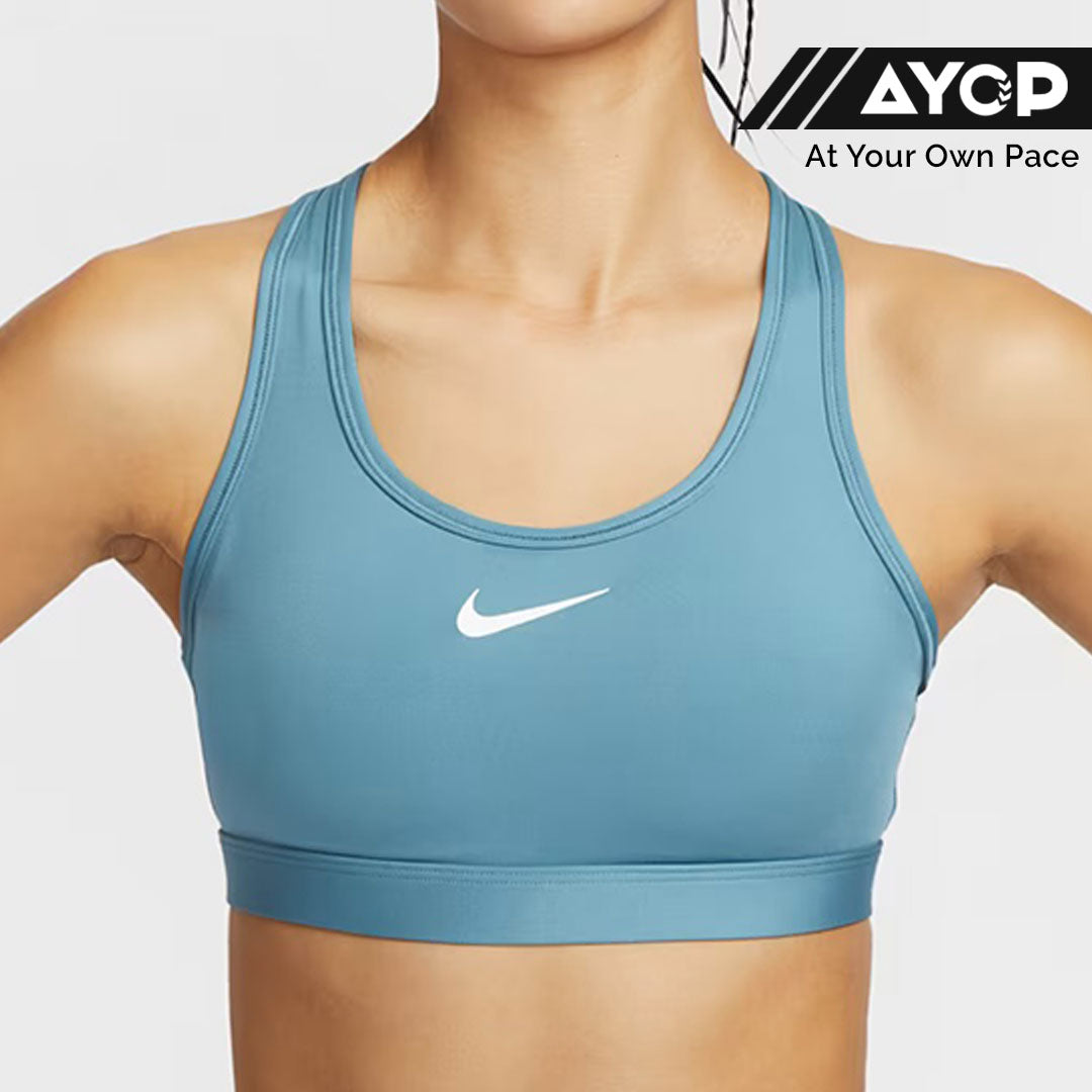 Nike Swoosh Medium-Support Women's Sports Bra - Smoky Blue