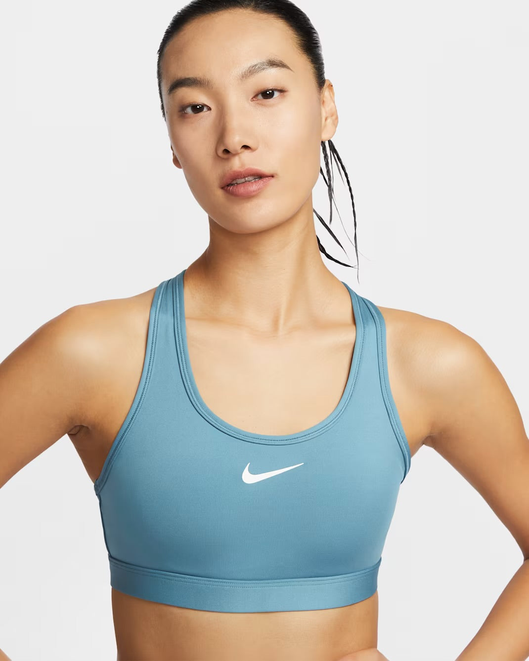 Nike Swoosh Medium-Support Women's Sports Bra - Smoky Blue