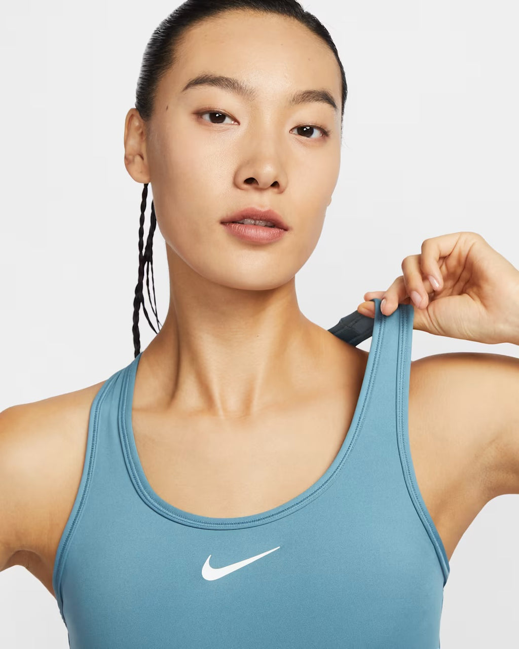Nike Swoosh Medium-Support Women's Sports Bra - Smoky Blue