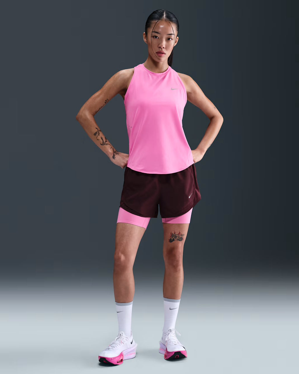 Nike Swift Dri-FIT Women’s Running Tank Top - Playful Pink