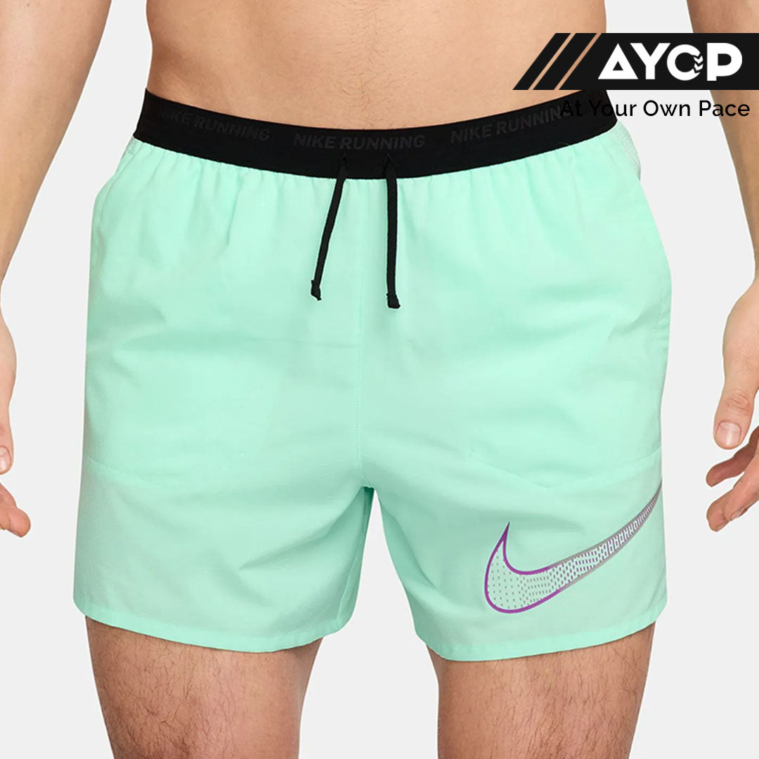Nike Dri-FIT Stride Logo 5-inch Brief-lined Men’s Running Shorts - Mint Foam