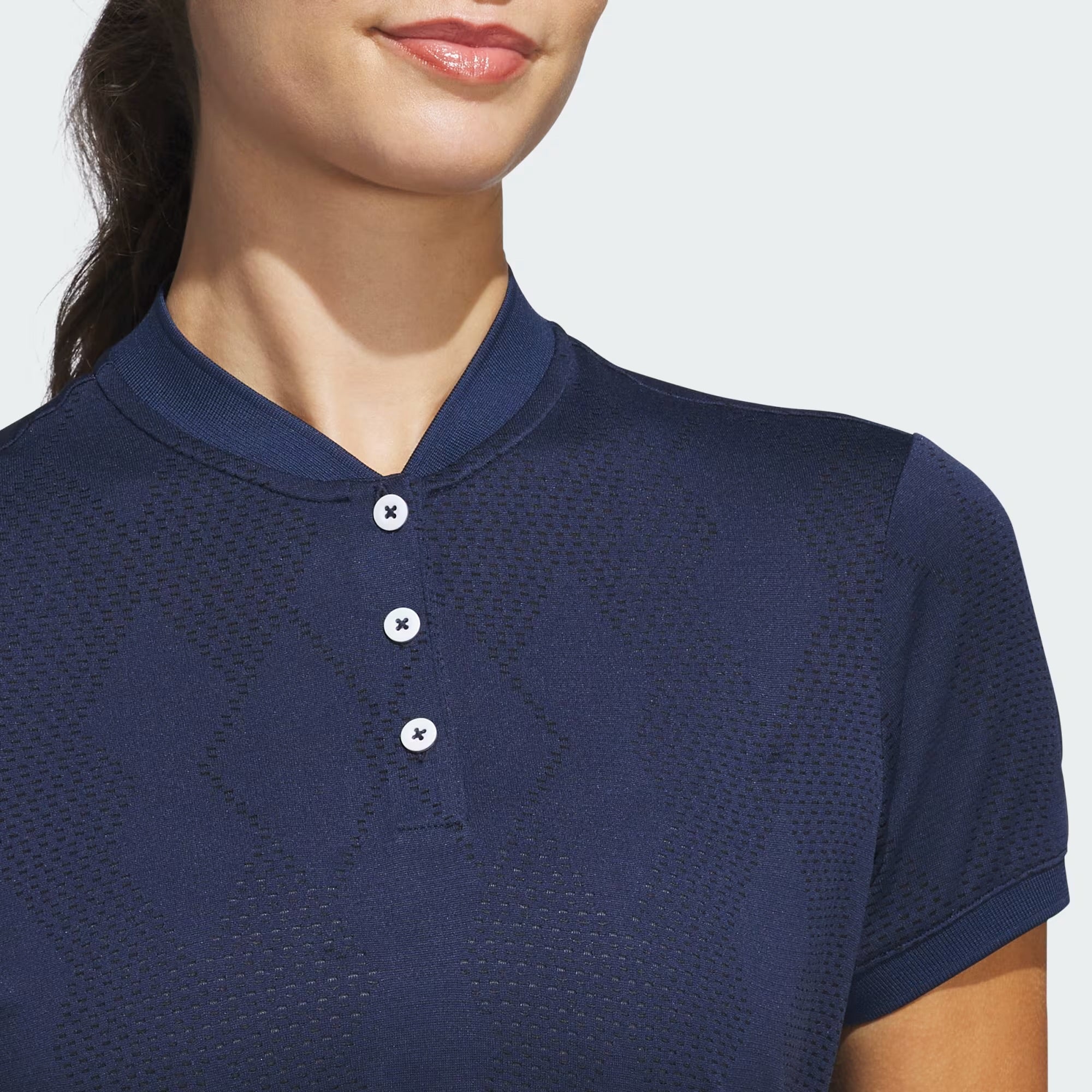 Adidas ultimate365 Diamond Jacquard Women’s Polo Shirt - Blue