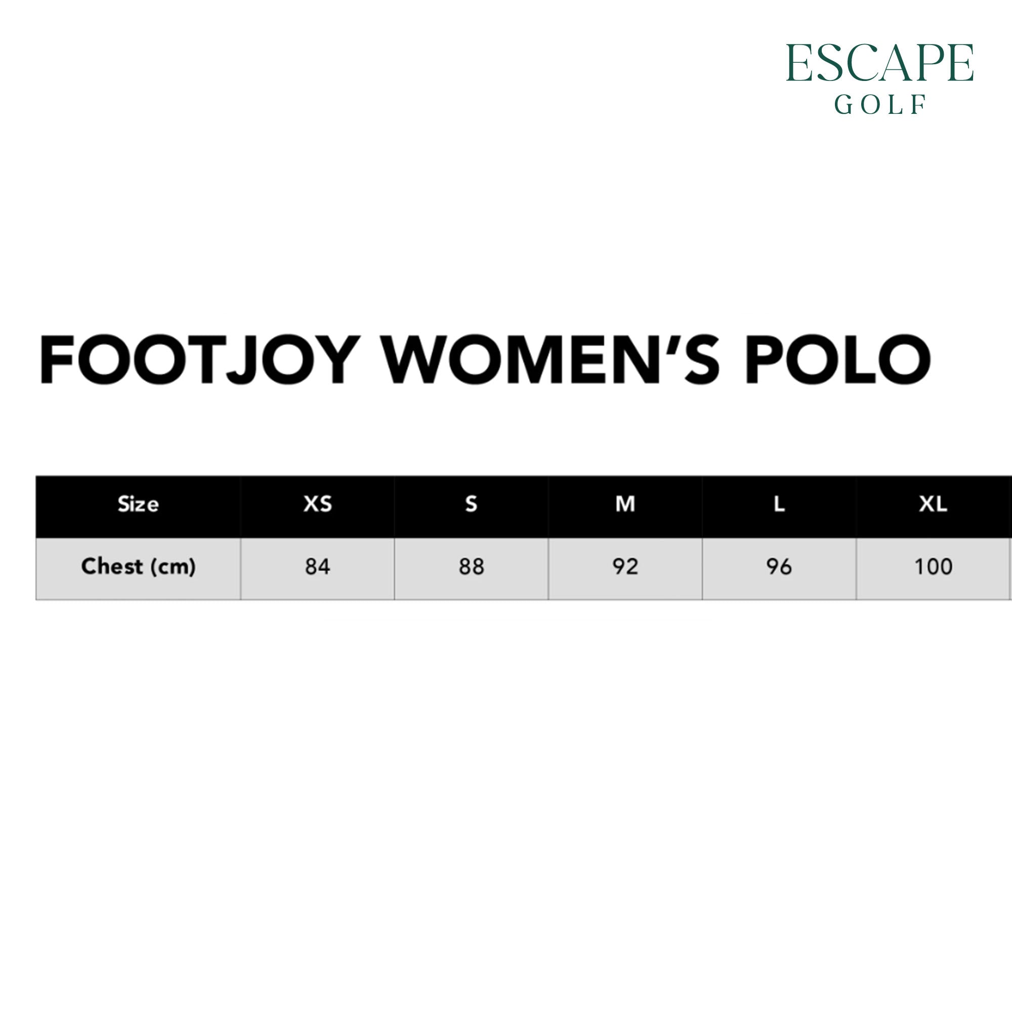 Footjoy Jacquard Mock Neck Short Sleeve Women’s Golf Shirt - White