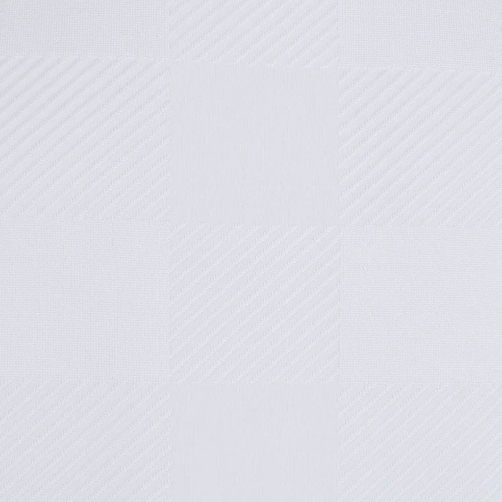 Footjoy Jacquard Mock Neck Short Sleeve Men’s Golf Shirt - White