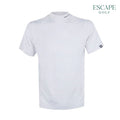 Footjoy Jacquard Mock Neck Short Sleeve Men’s Golf Shirt - White