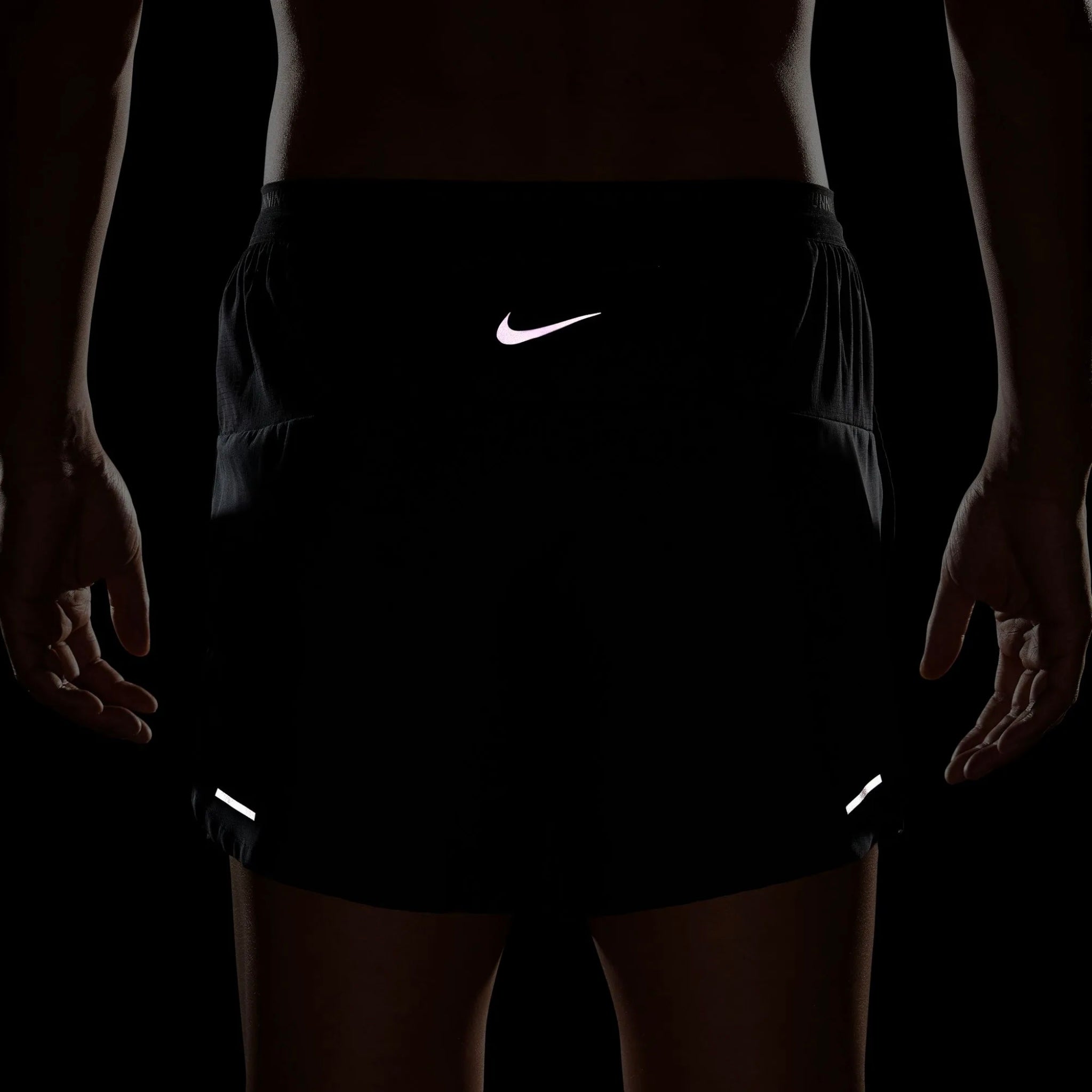 Nike Dri-FIT Stride Logo 5-inch Brief-lined Men’s Running Shorts - Black Crimson