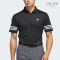 Adidas Golf 3 Stripes Men’s Golf Polo Shirts - Black