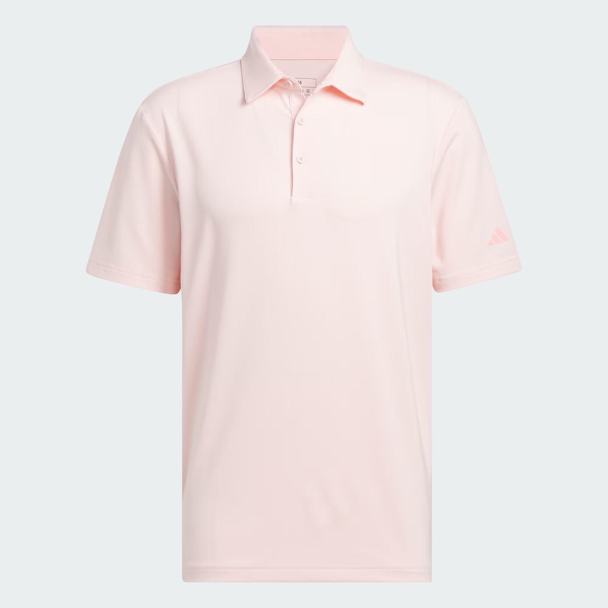 Adidas Ultimate365 Solid Men’s Golf Polo Shirts - Sandy Pink