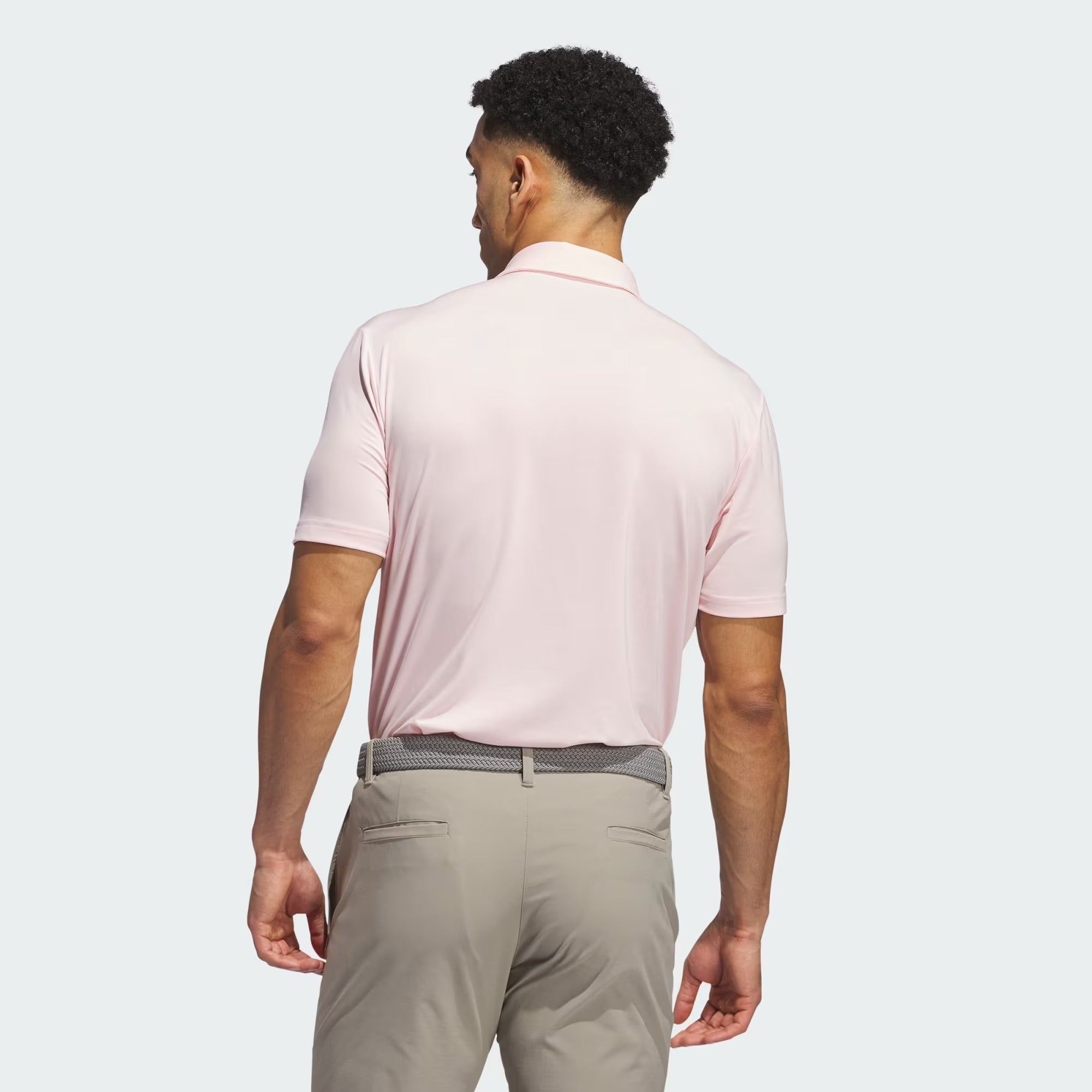 Adidas Ultimate365 Solid Men’s Golf Polo Shirts - Sandy Pink