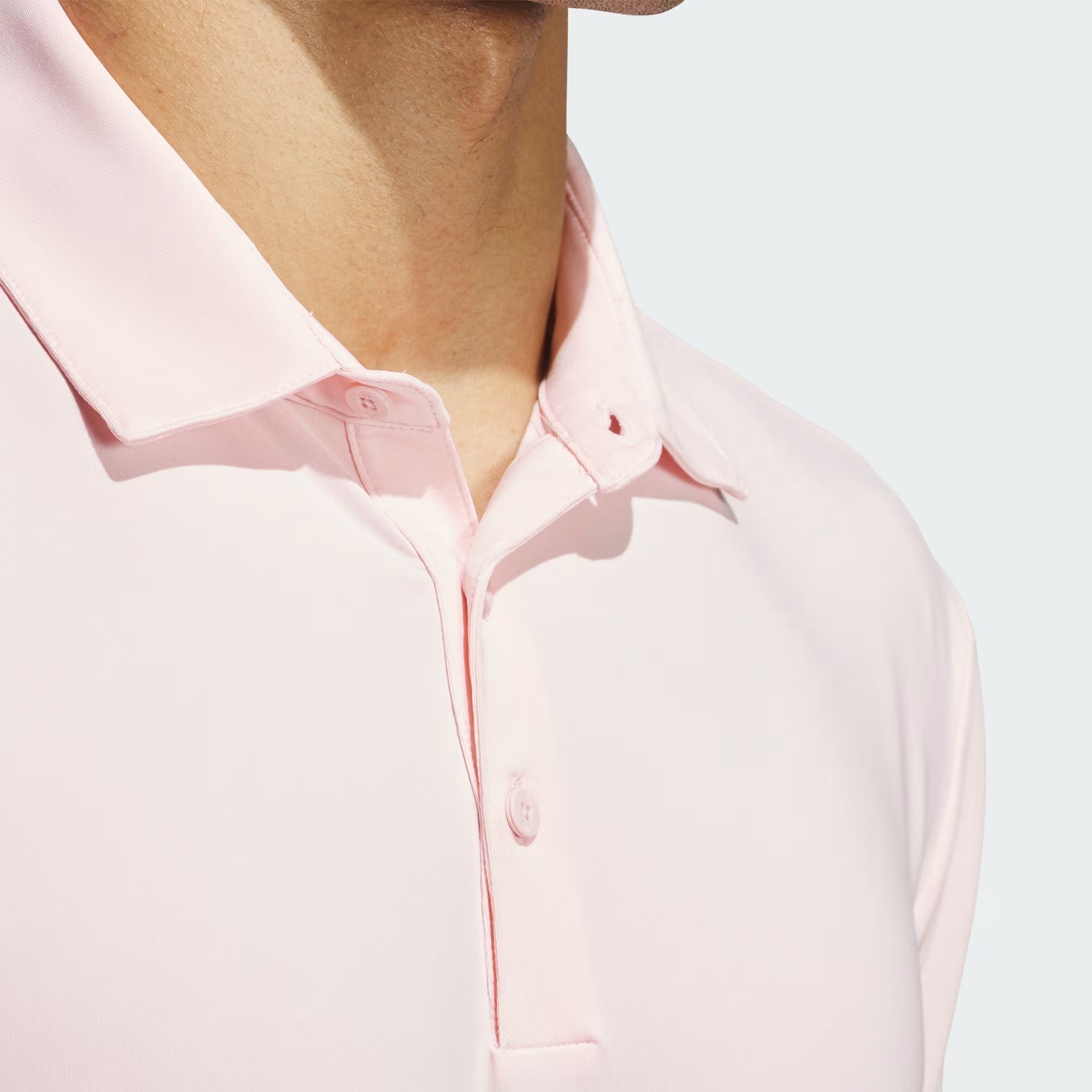 Adidas Ultimate365 Solid Men’s Golf Polo Shirts - Sandy Pink