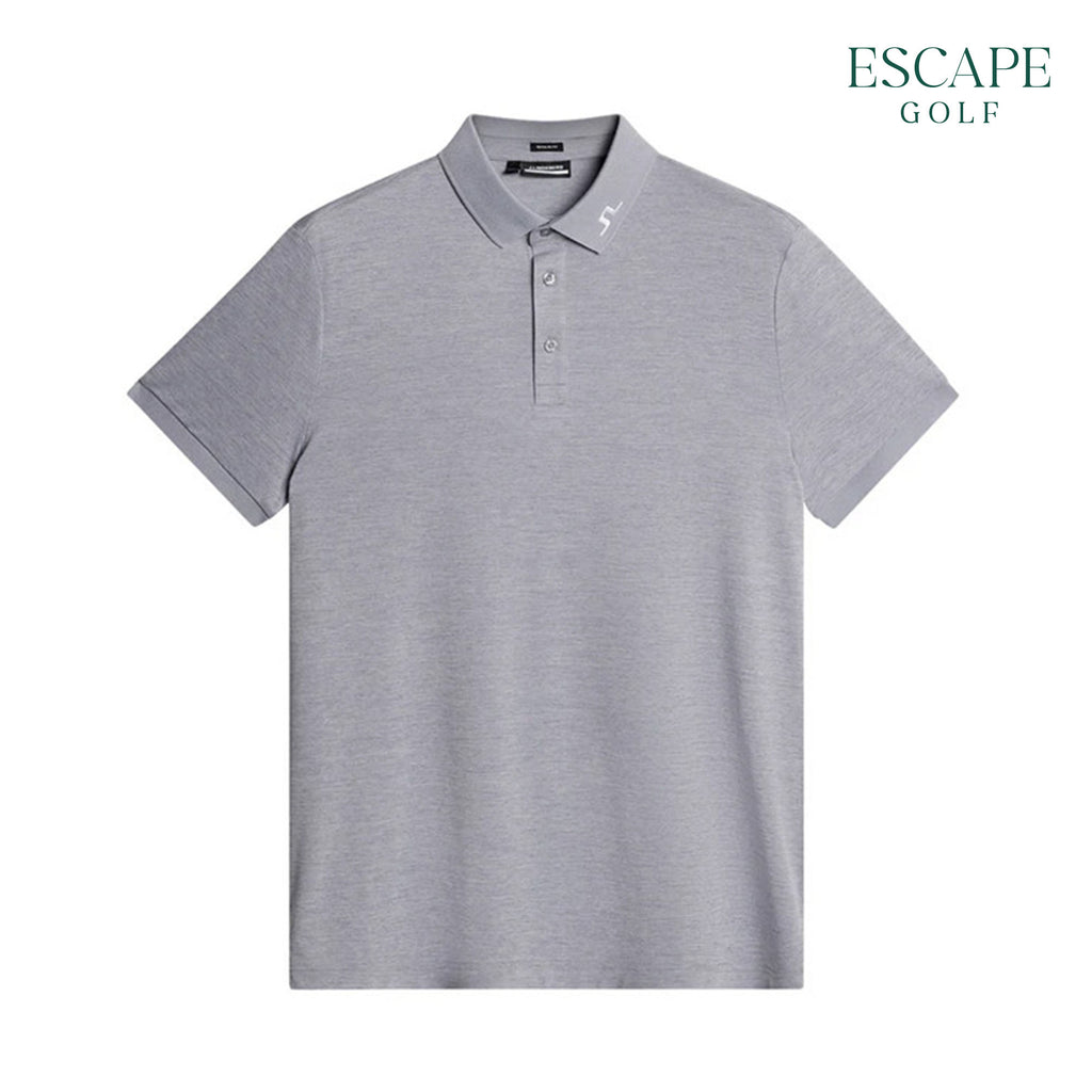 J. Lindeberg KV Regular Fit Men’s Golf Polo Shirts - Grey