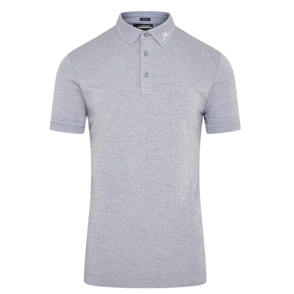 J. Lindeberg KV Regular Fit Men’s Golf Polo Shirts - Grey