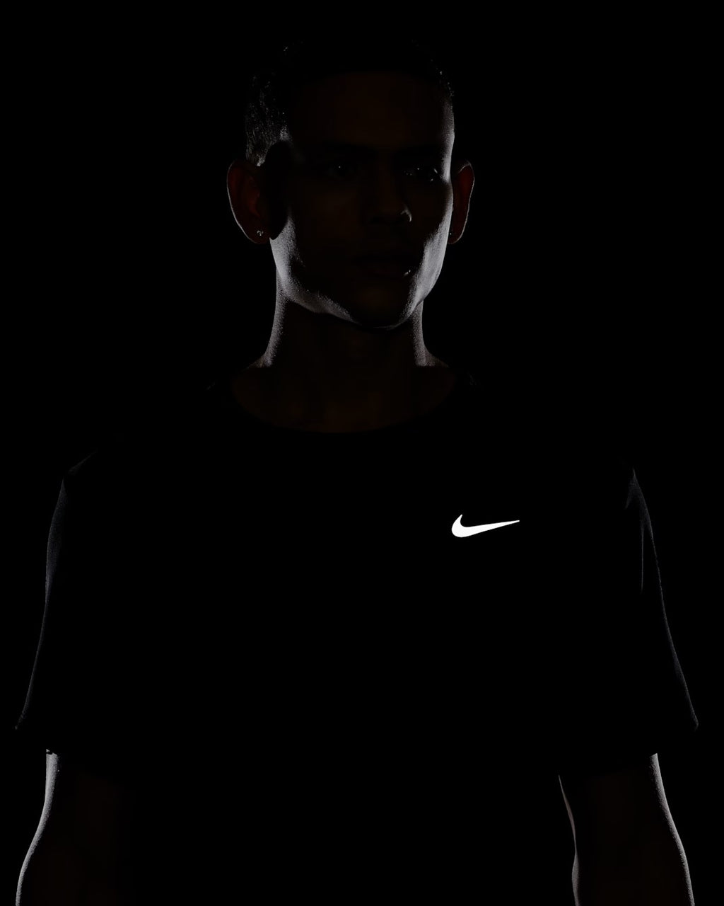 Nike Dri-FIT Miler UV Men’s Running T-Shirt - Black