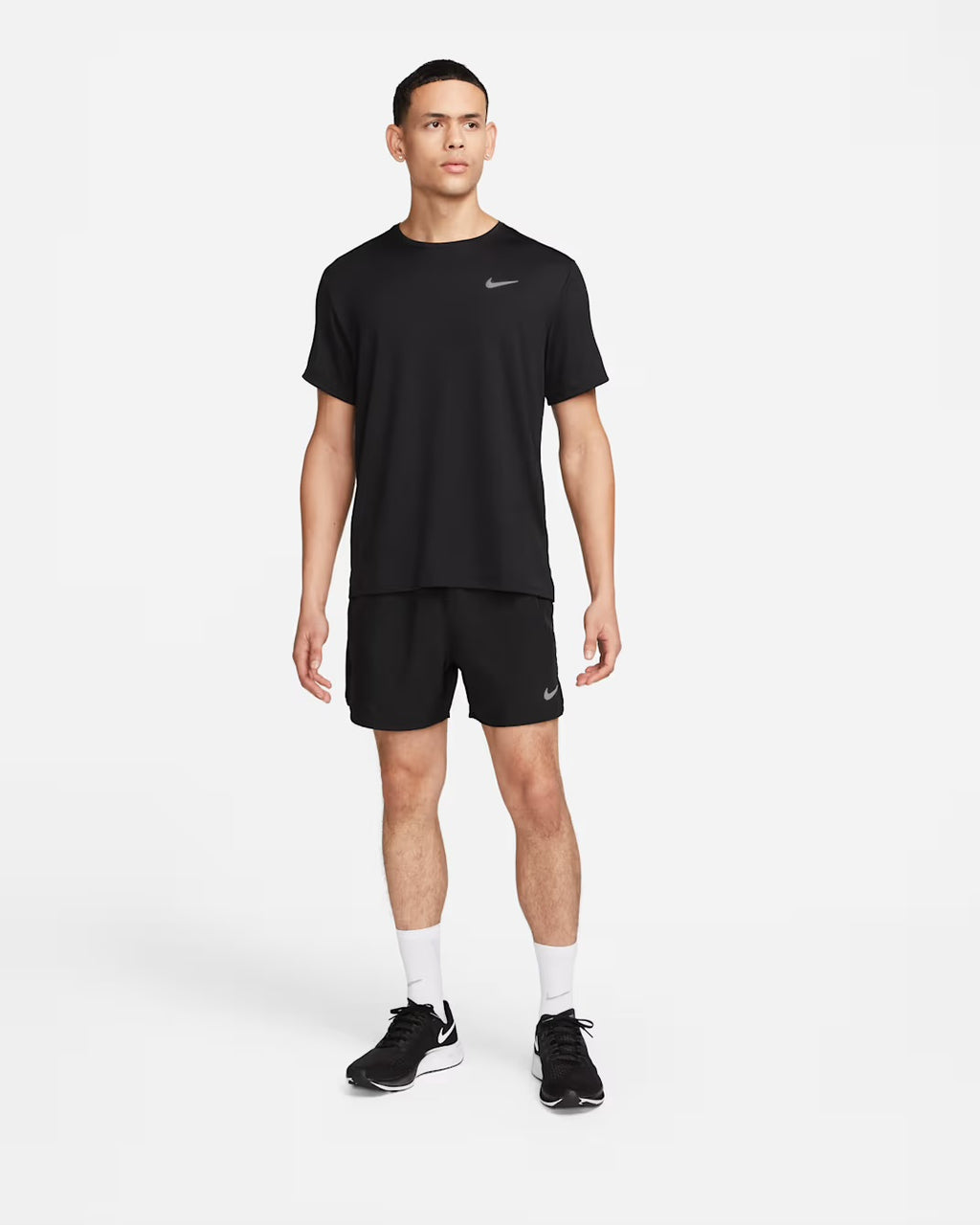 Nike Dri-FIT Miler UV Men’s Running T-Shirt - Black