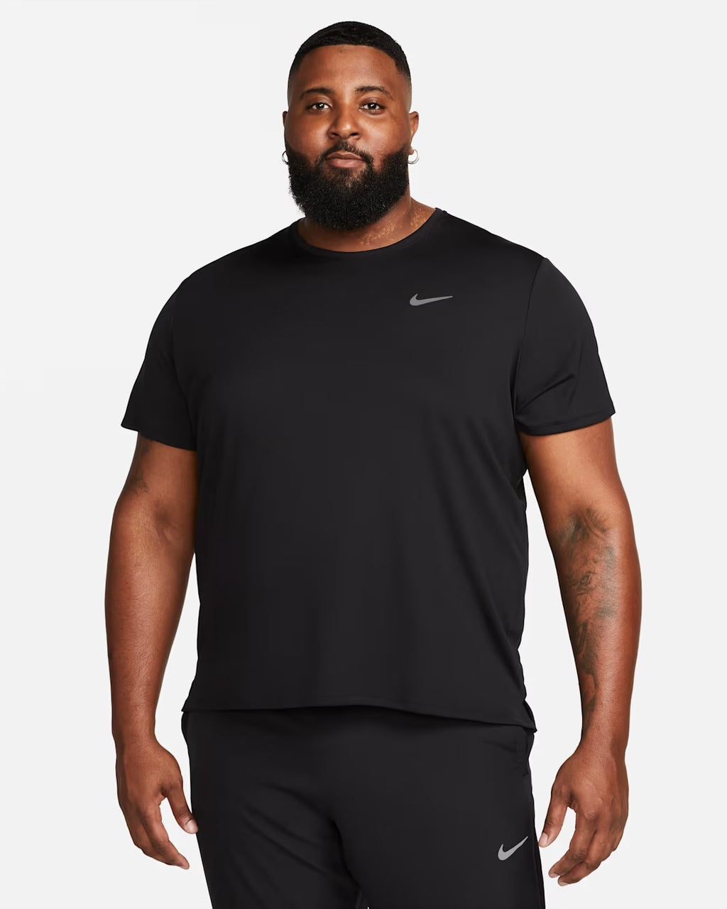 Nike Dri-FIT Miler UV Men’s Running T-Shirt - Black