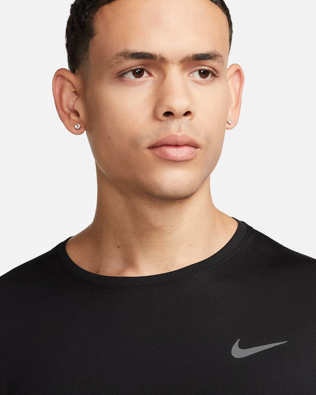 Nike Dri-FIT Miler UV Men’s Running T-Shirt - Black