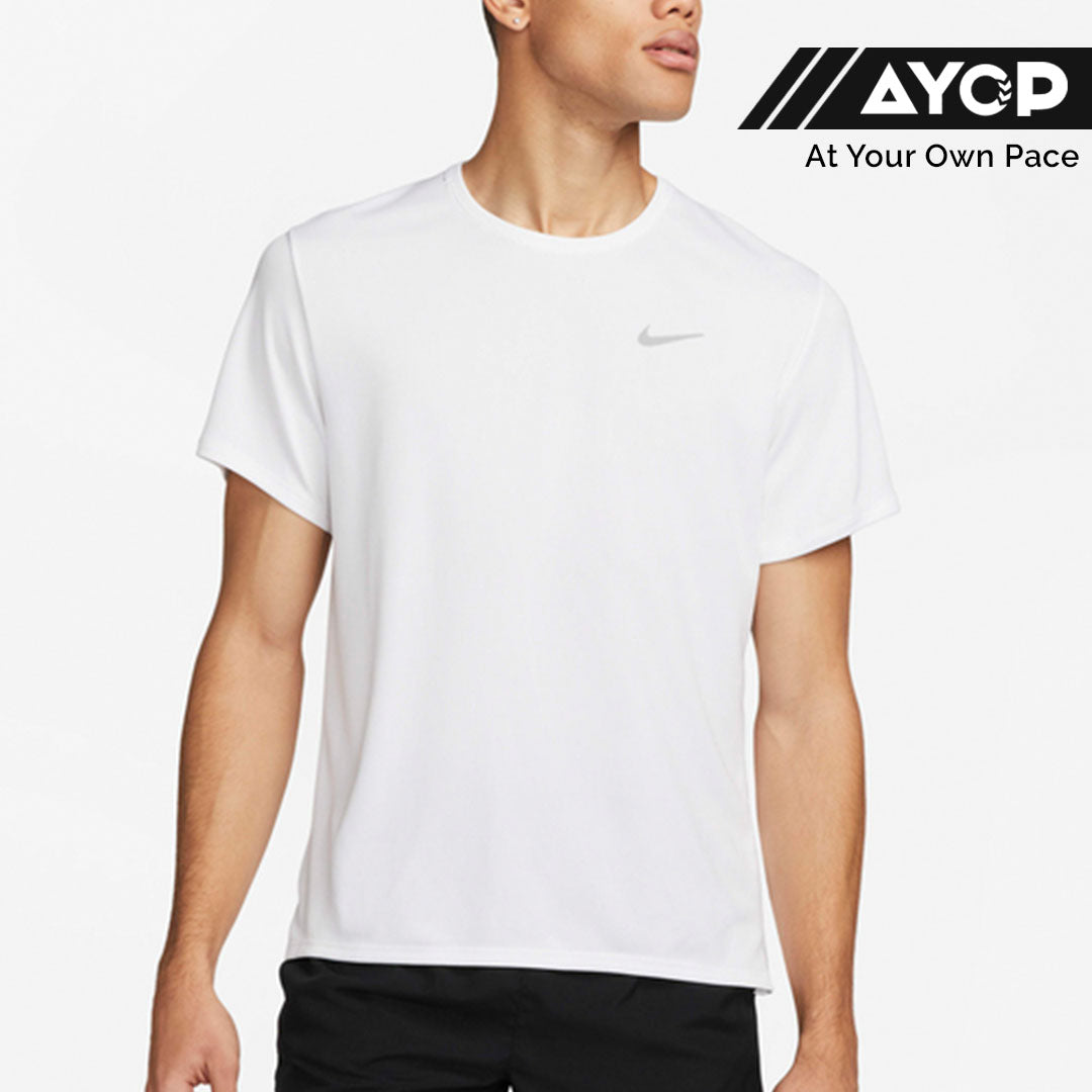 Nike Dri-FIT Miler UV Men’s Running T-Shirt - White