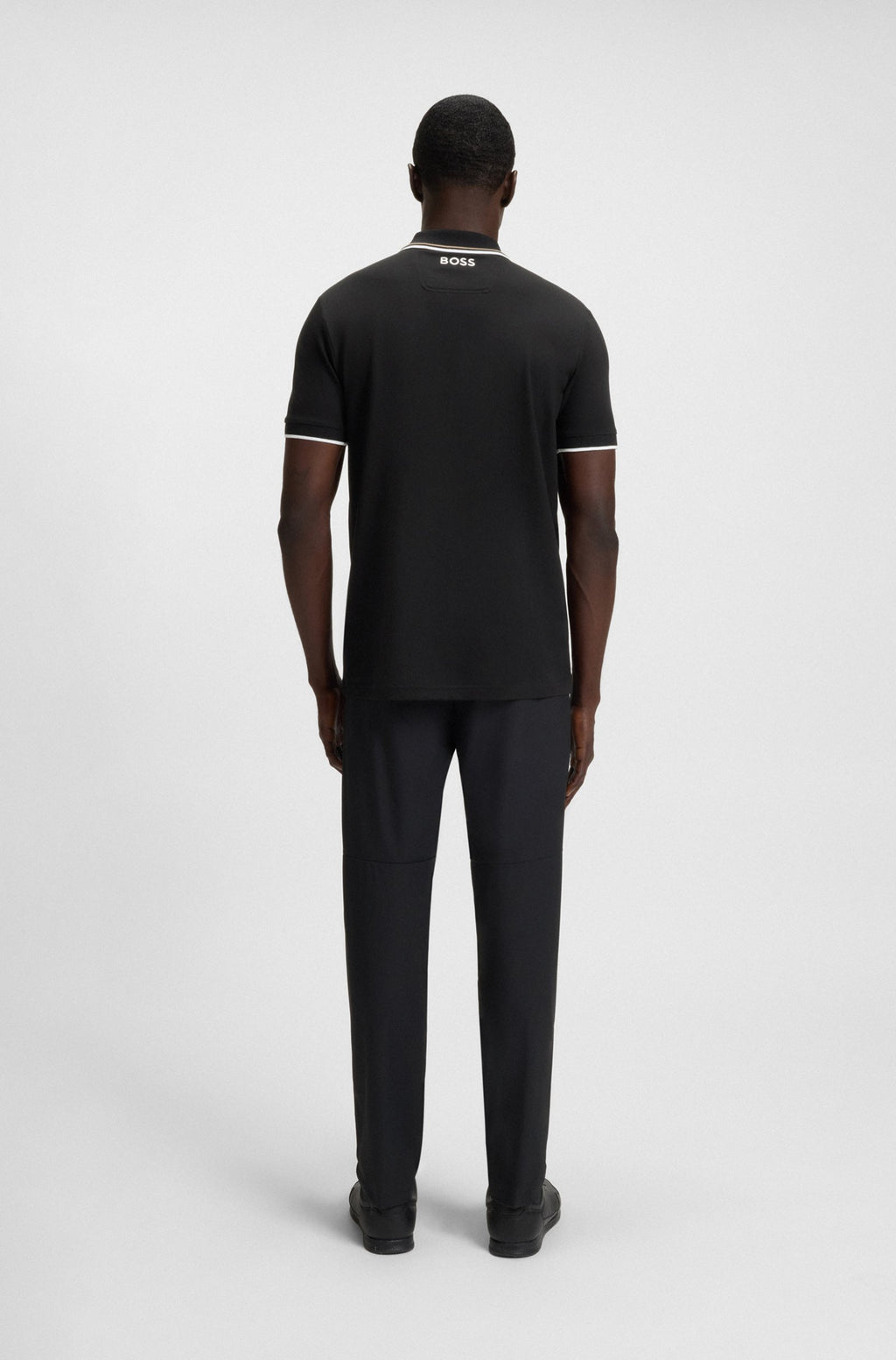 Hugo Boss Paddy Pro Cotton-Blend Men’s Golf Polo Shirt - Black