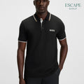 Hugo Boss Paddy Pro Cotton-Blend Men’s Golf Polo Shirt - Black
