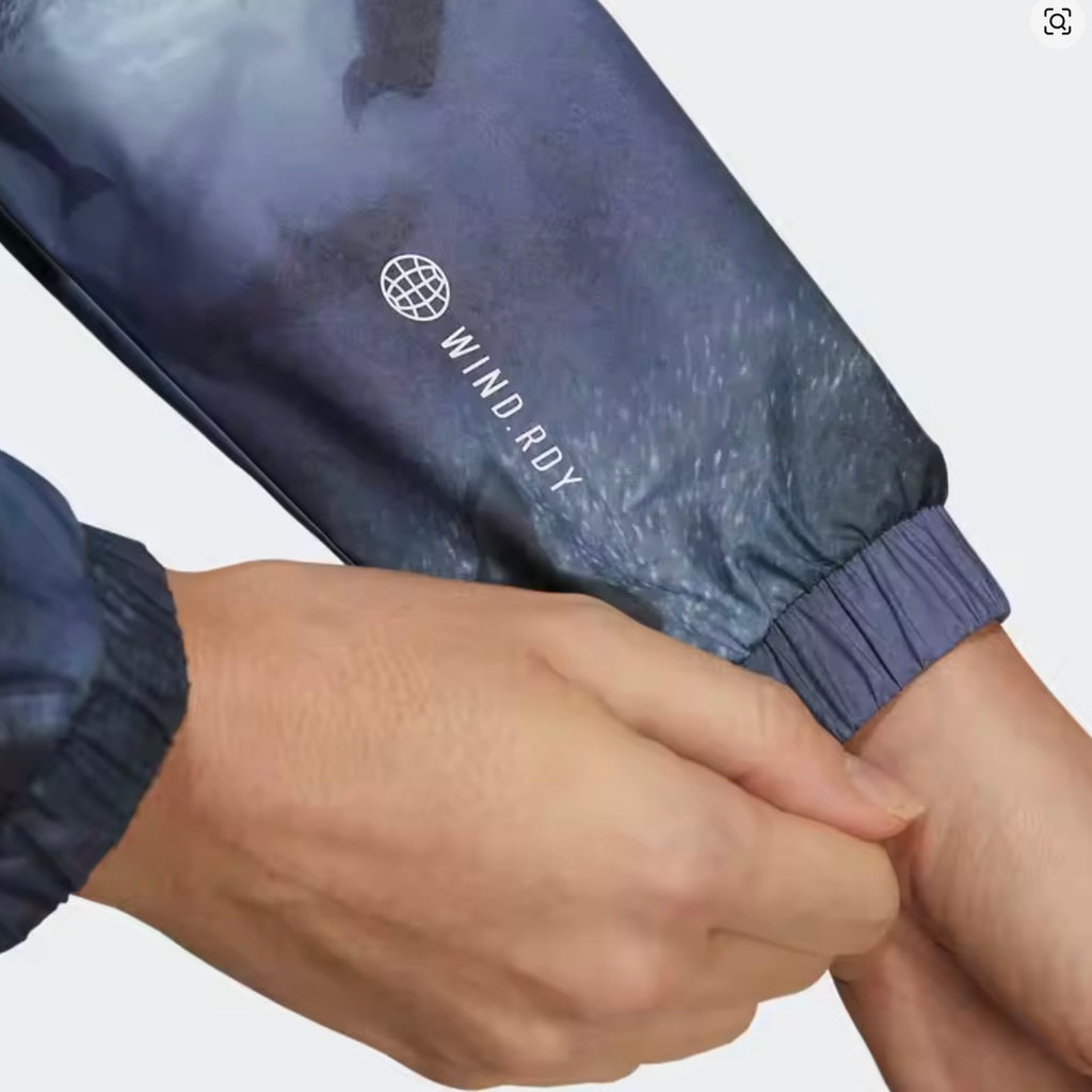 Adidas Casual Woven Hooded Women’s Running Jacket - Blue Dolphin