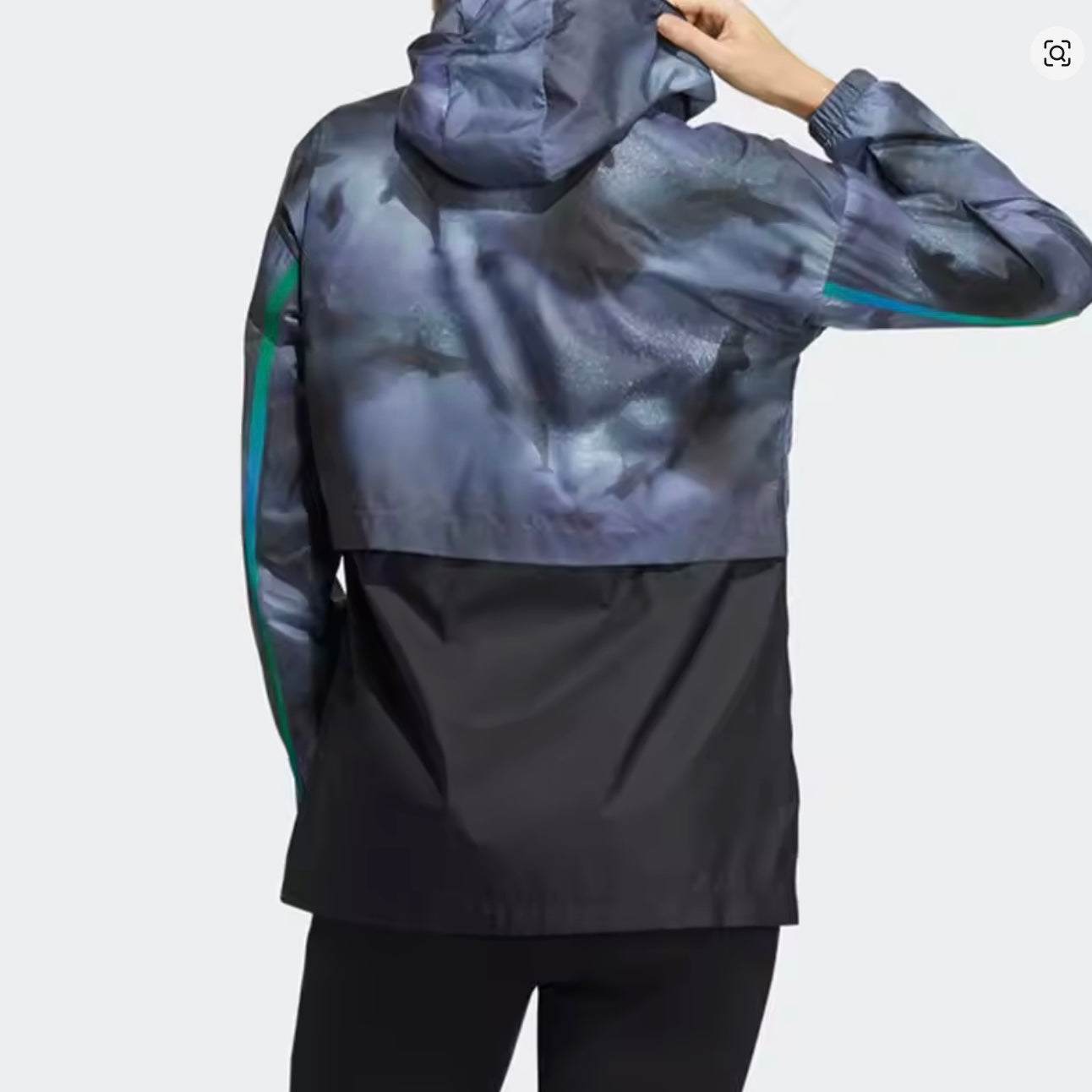 Adidas Casual Woven Hooded Women’s Running Jacket - Blue Dolphin