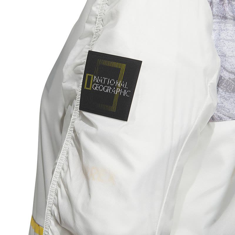 Adidas Chamarra National Geographic RAIN.RDY Women’s Running Jacket - White Yellow