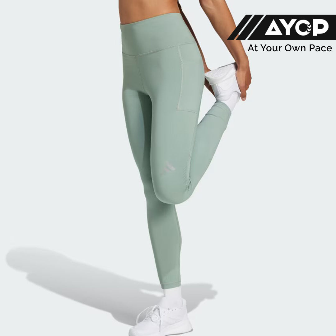 Adidas Ultimateadidas 7/8 Length Women’s Running Leggings - Silver Green