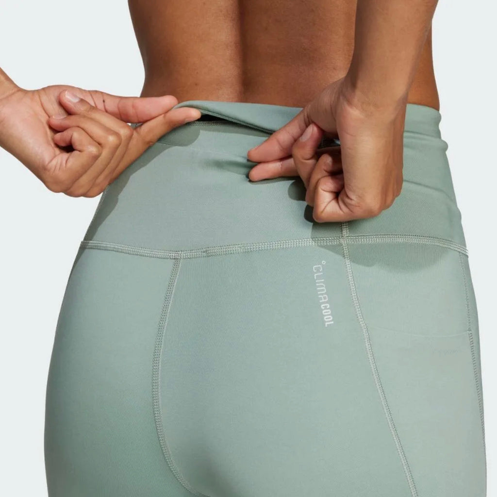 Adidas Ultimateadidas 7/8 Length Women’s Running Leggings - Silver Green