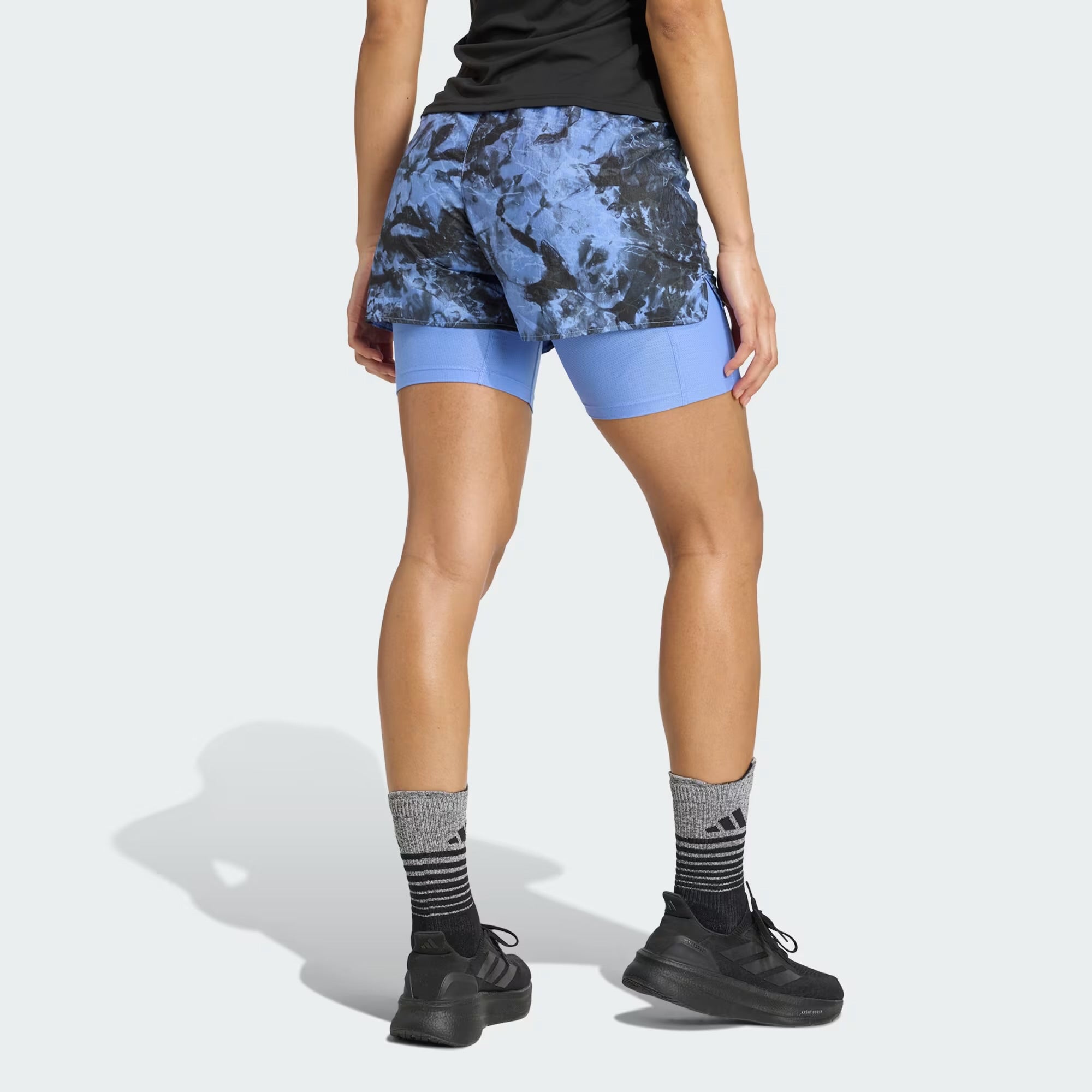 Adidas Own The Run Spray 2-in-1 Women’s Running Short - Blue Fusion