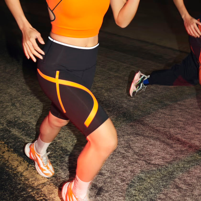 Adidas Stella McCartney Truepace Women’s Running Tights - Black Orange