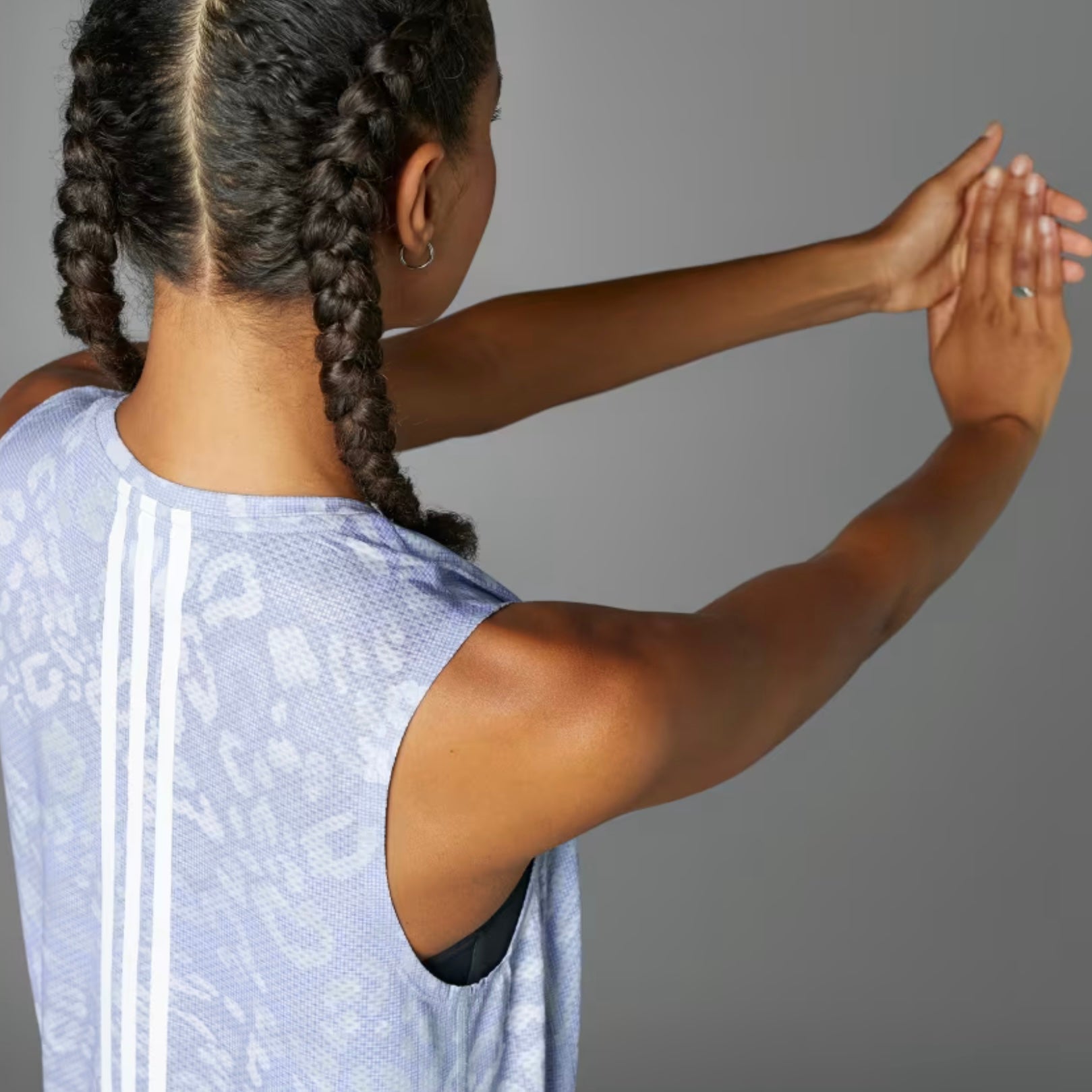 Adidas Own The Run Climacool 3-Stripes Women’s Running Tank Top - Violet Tone