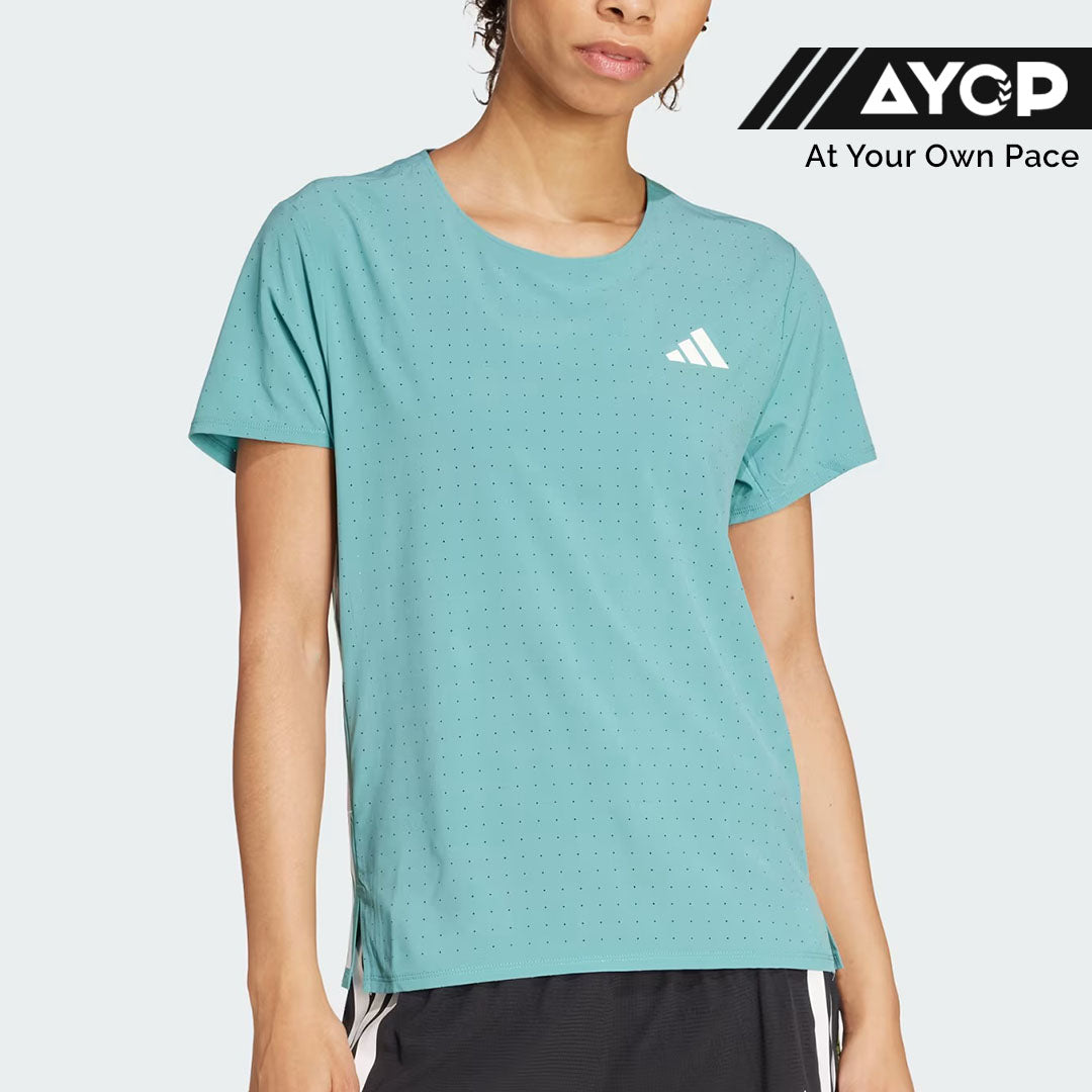 Adidas Adizero Perforated Women’s Running T-Shirt - Turquoise