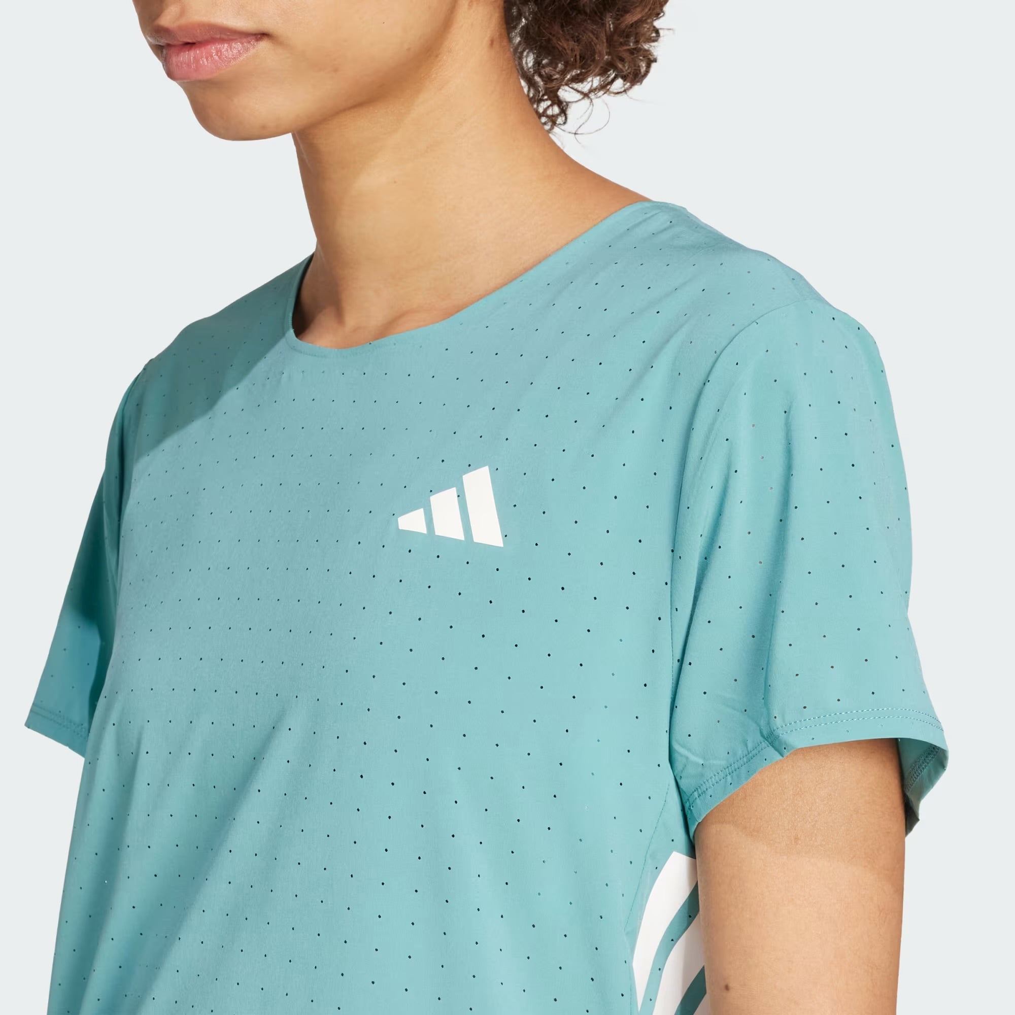 Adidas Adizero Perforated Women’s Running T-Shirt - Turquoise