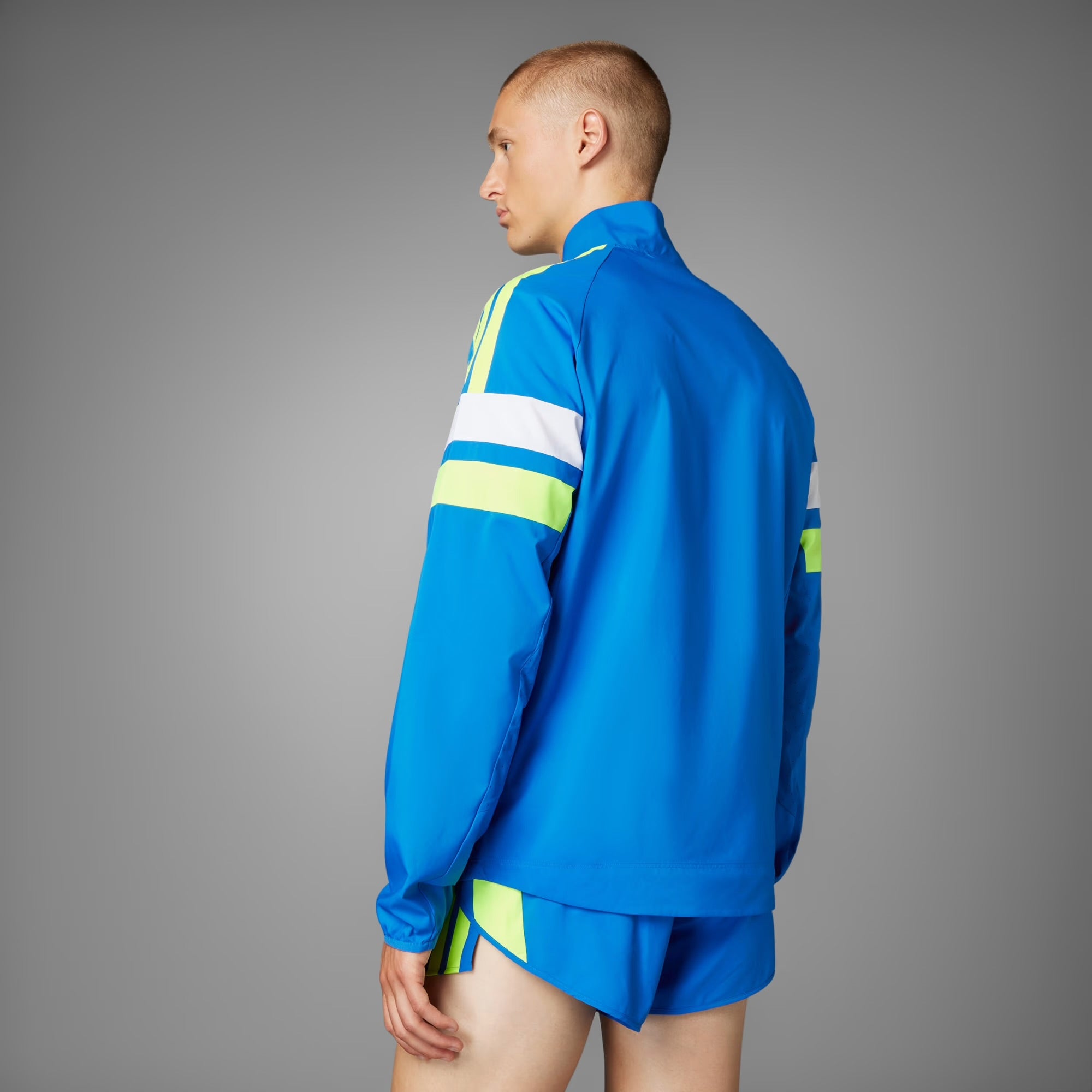 Adidas Adizero Retro Men’s Running Jacket - Blue Volt