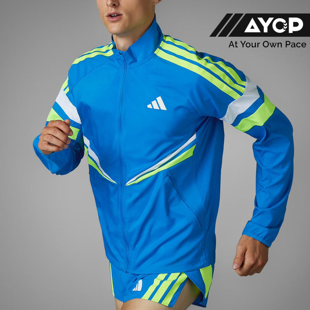 Adidas Adizero Retro Men’s Running Jacket - Blue Volt